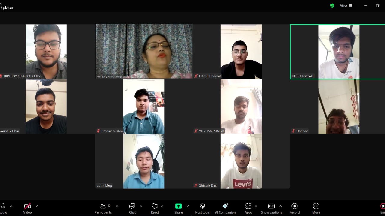 Online expert lecture delivered by Prof. (Dr.) Kavita Singh of the West Bengal National University of Juridical Sciences (WBNUJS)