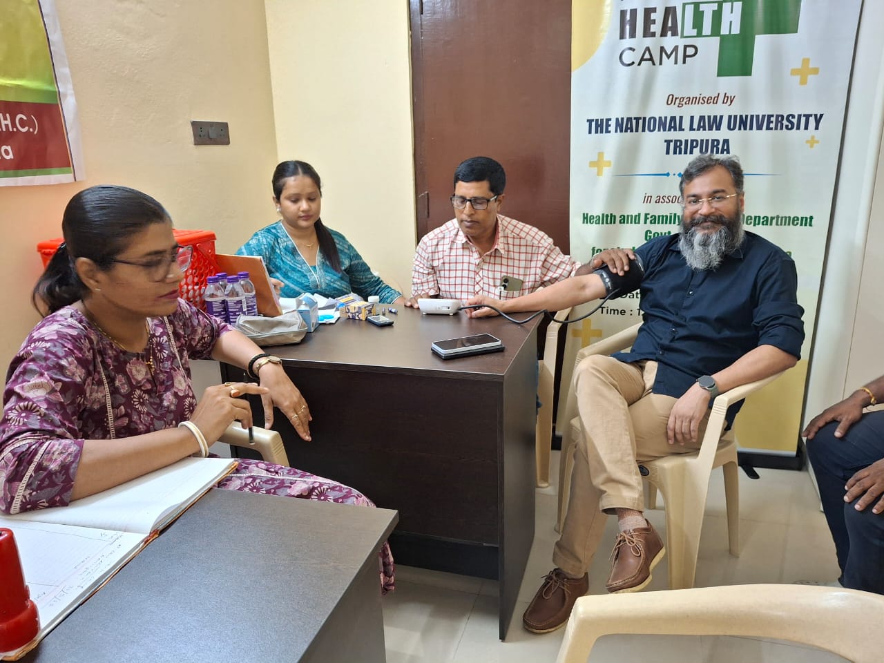 A Monthly Health Check-Up Camp Organized in the NLUT Campus