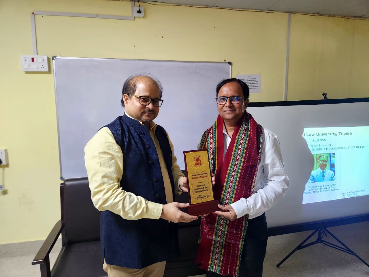 Jurisprudence and Legal Theory: A Philosophical Study of Law” held from 8th to 10th September 2025 at the NLU Tripura campus
