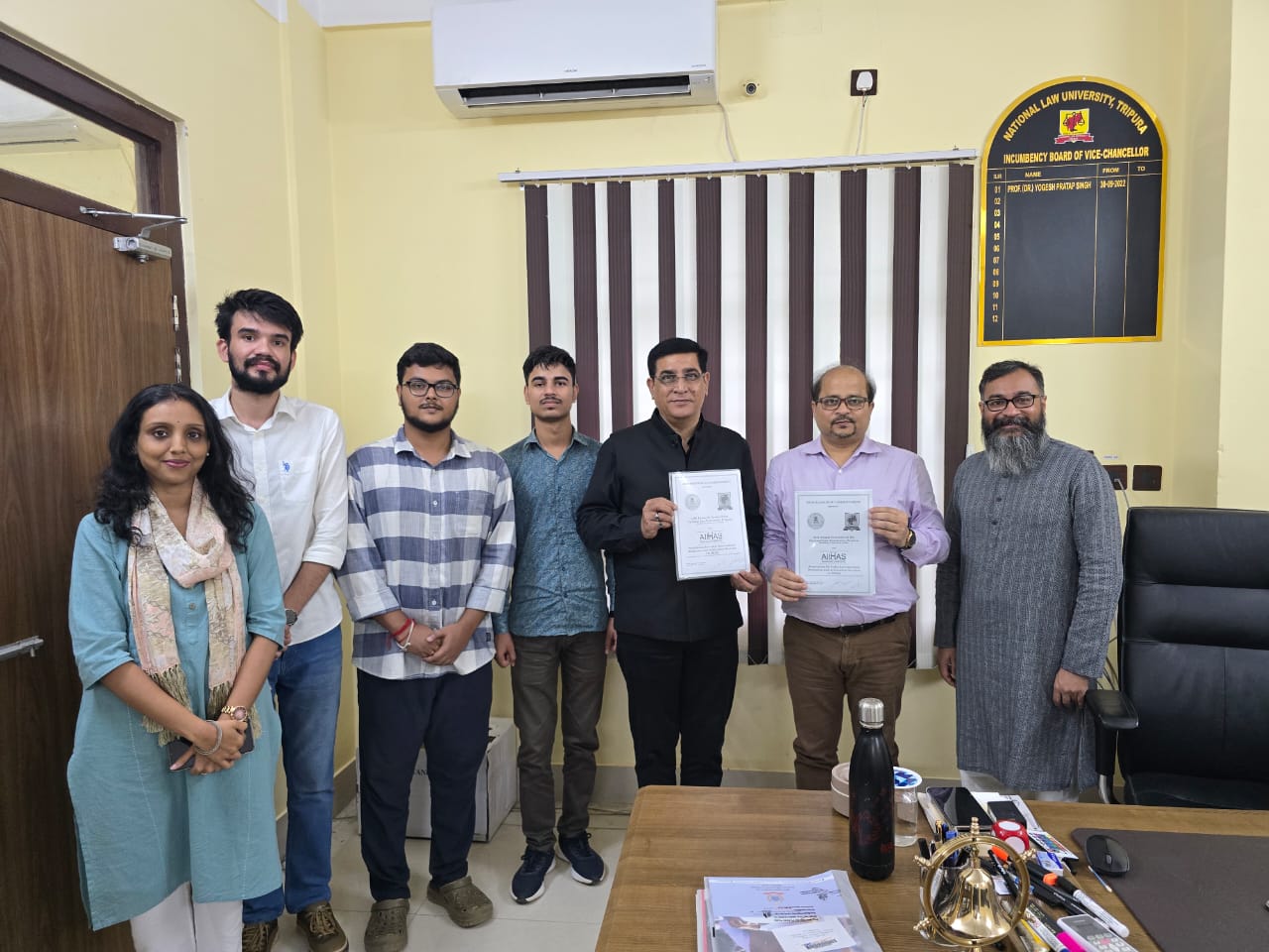 NLU Tripura signs MoU with AIIMAS, New Delhi