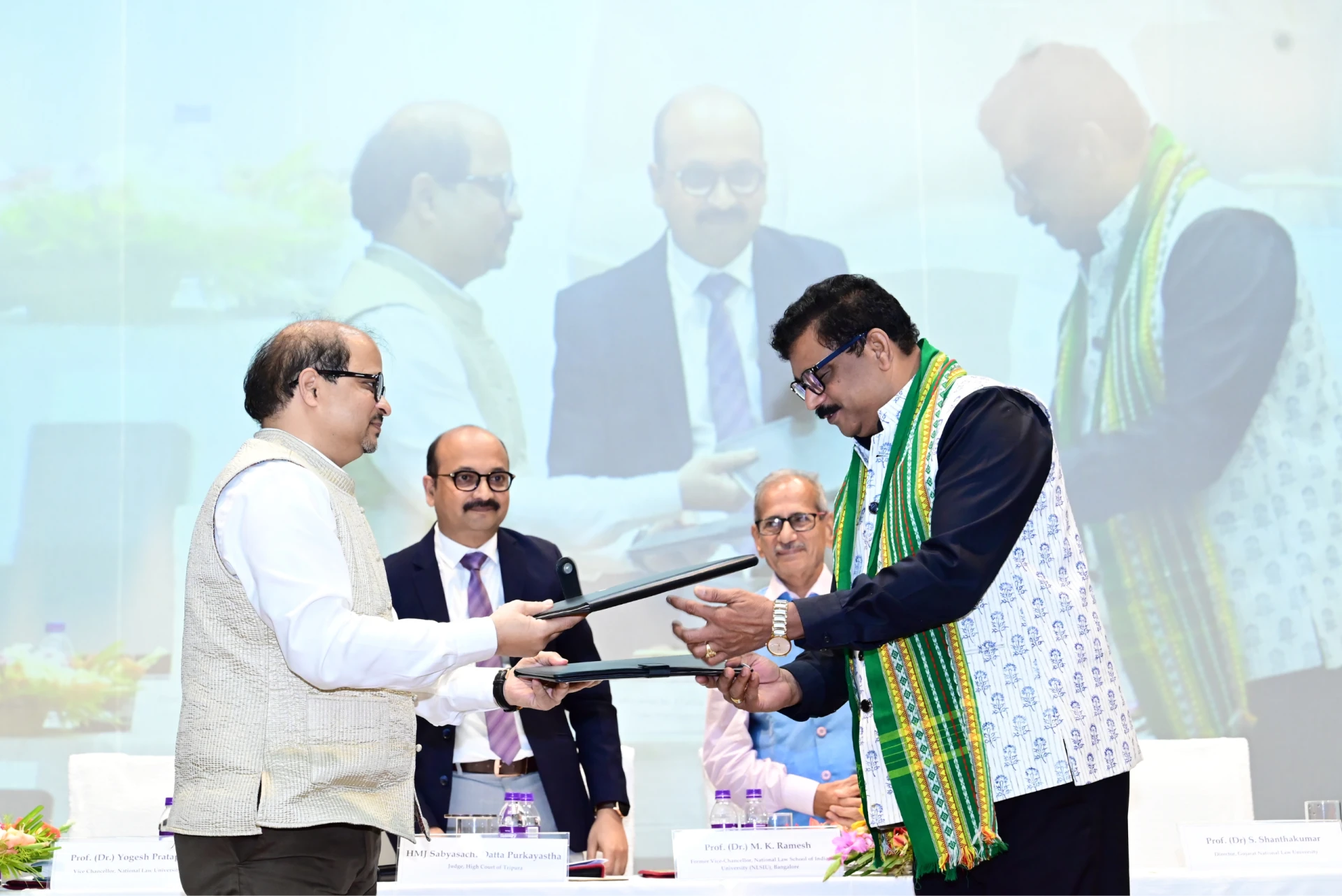 NLU Tripura Signs MoU with GNLU Gandhinagar